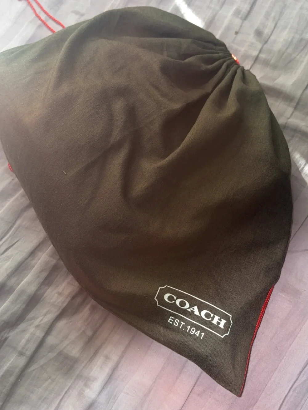 Coach black leather
